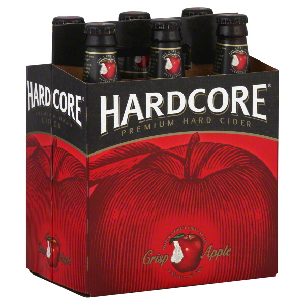 HardCore Crisp Hard beer Label Full Size
