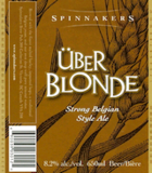 Spinnakers Uber Blonde beer