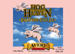 Avery Hog Heaven 2014 beer Label Full Size