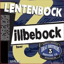 Brau Brothers IllBeBock beer Label Full Size