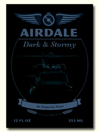 Airdale Dark & Stormy beer Label Full Size