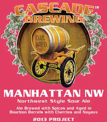 Cascade Manhattan NW 2011 beer Label Full Size