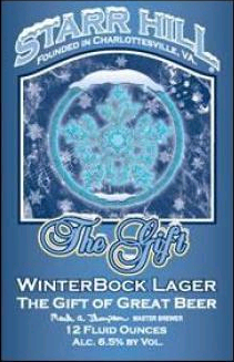 Starr Hill The Gift beer Label Full Size