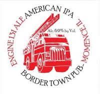 Border Town Engine 131 beer Label Full Size