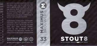 Maximus Stout 8 beer Label Full Size