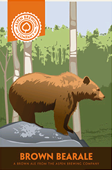Aspen Brown Bear beer Label Full Size