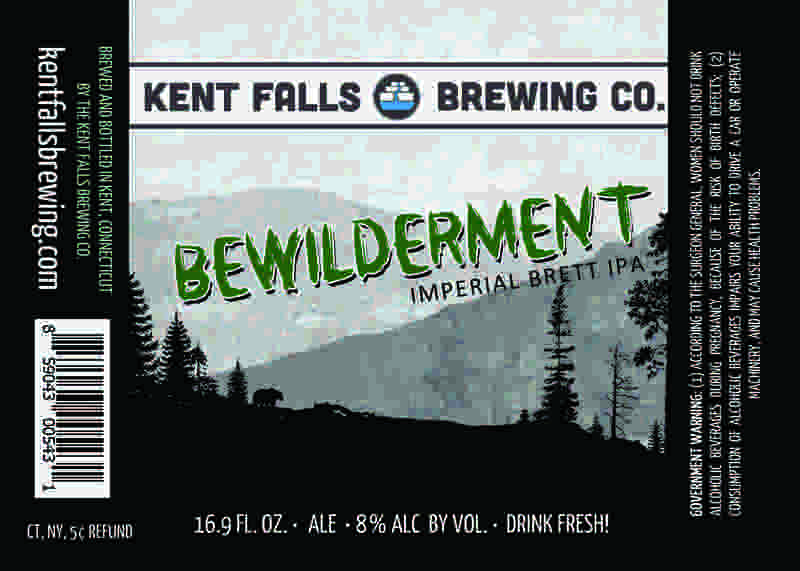 Kent Falls Bewilderment beer Label Full Size