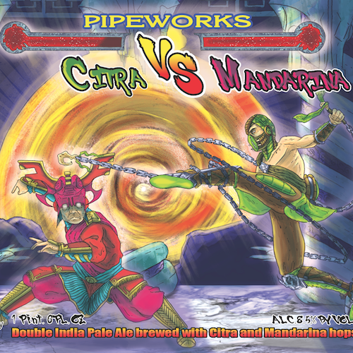 Pipeworks Citra Vs Mandarina beer Label Full Size