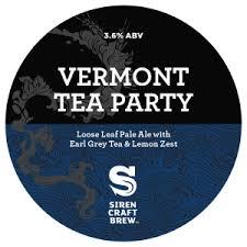 Siren Vermont Tea Party beer Label Full Size