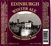 English Ales Edinburgh Winter Ale beer Label Full Size