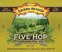 Sierra Nevada Five Hop Experimental IPA beer Label Full Size