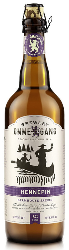 Ommegang Hennepin Mobeus beer Label Full Size