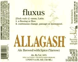 Allagash Fluxus 2007 beer Label Full Size