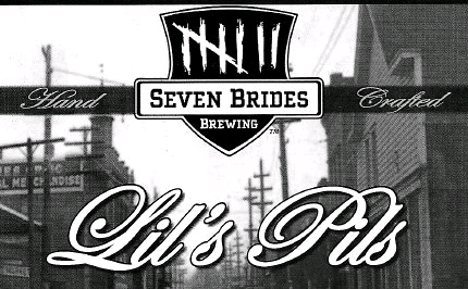 Seven Brides Lil's Pils beer Label Full Size