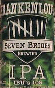 Seven Brides FrankenLou's IPA beer Label Full Size