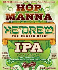 Shmaltz He'Brew Hop Manna IPA Batch #4 beer Label Full Size