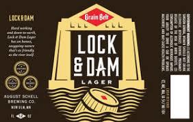 August Schell Lock and Dam beer Label Full Size