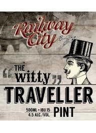 Railway City The Witty Traveler beer Label Full Size