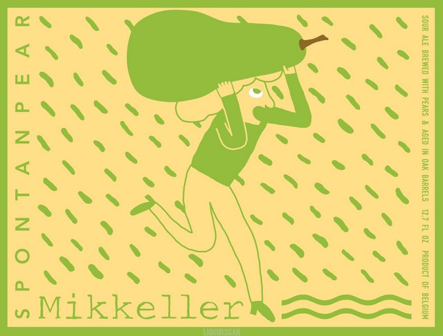 Mikkeller Spontanpear beer Label Full Size