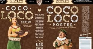 NoDa Coco Loco Porter Nitro beer Label Full Size