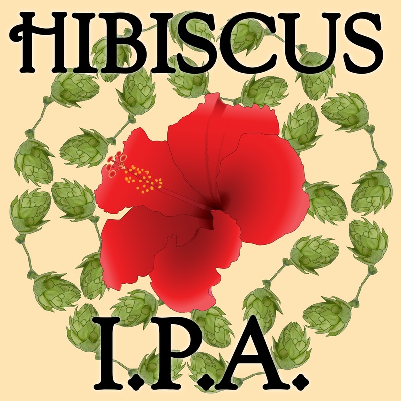 Cheboygan Hibiscus IPA beer Label Full Size