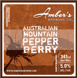 Amber's Australian Mountain Pepper Berry Lager beer
