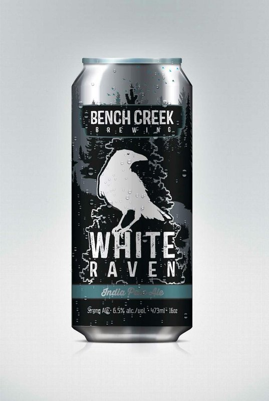 Bench Creek Naked Woodsman beer Label Full Size