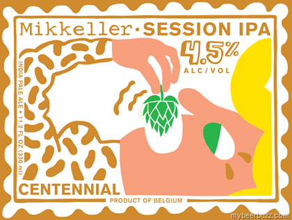 Mikkeller Centennial Session IPA beer Label Full Size