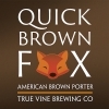 True Vine Quick Brown Fox beer Label Full Size