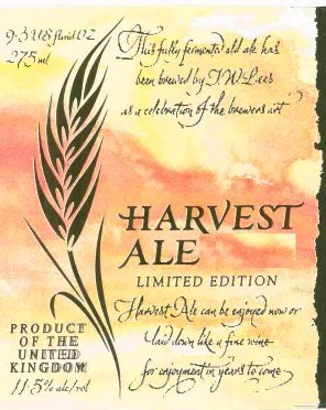 JW Lees Harvest Calvados 2010 beer Label Full Size