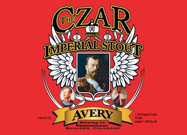 Avery The Czar 2005 beer Label Full Size