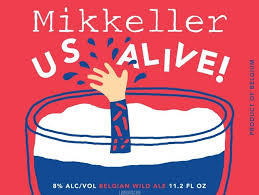 Mikkeller USAlive! beer Label Full Size