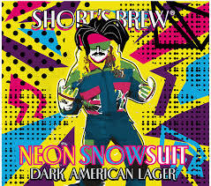 Short's Neon Snowsuit beer Label Full Size