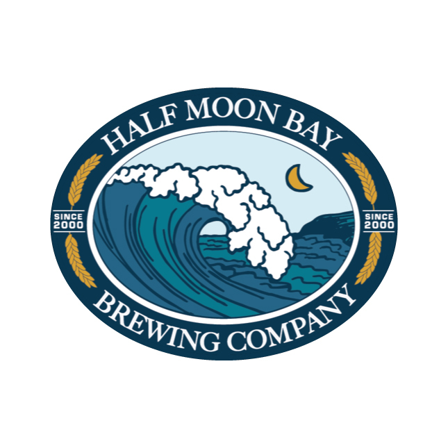 Half Moon Bay Strawberry Rhubarb Blonde beer Label Full Size