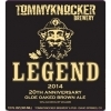 Tommyknocker Legend 2014 beer Label Full Size