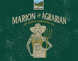 Upland Marion The Agrarian beer Label Full Size