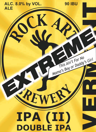 Rock Art IPA (II) Double IPA beer Label Full Size