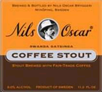 Nils Oscar Coffee Stout beer Label Full Size