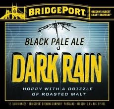BridgePort Dark Rain Black Ale beer Label Full Size
