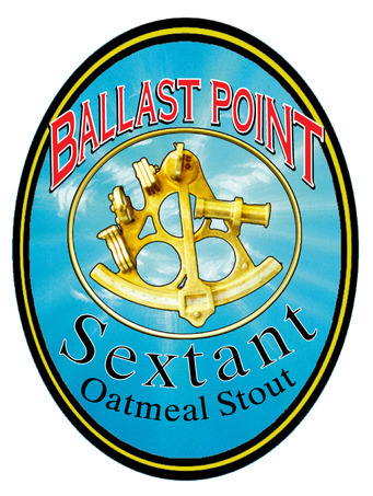 Ballast Point Sextant Coffee Oatmeal Stout Brandy Barrel beer Label Full Size