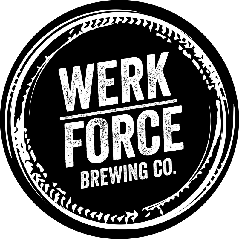 Werk Force Oats Made Me Orange beer Label Full Size