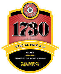 Taylor Walker 1730 beer Label Full Size