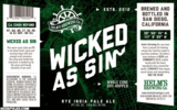 Helms Wicked as Sin IPA beer