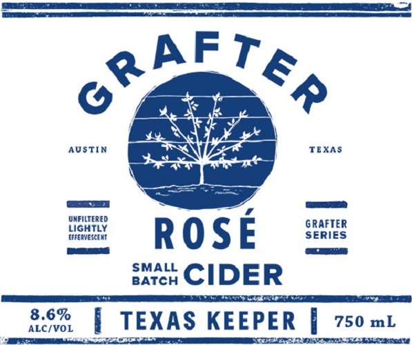 Texas Keeper Grafter Rosé beer Label Full Size