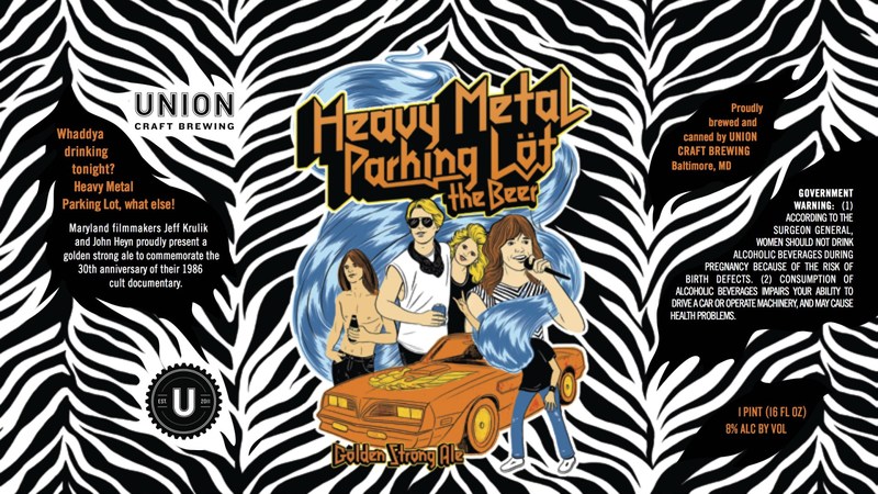 Union Heavy Metal Parking Lot beer Label Full Size