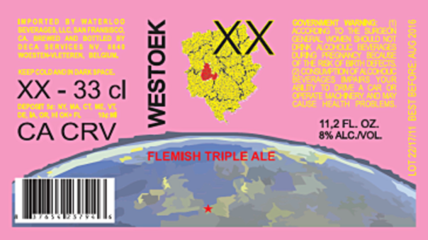 Westoek XX beer Label Full Size
