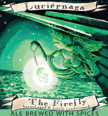 Jolly Pumpkin Luciernaga 2010 beer Label Full Size