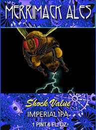 Merrimack Shock Value beer Label Full Size