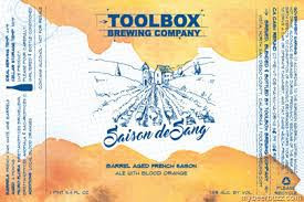 Toolbox Saison de Sang beer Label Full Size