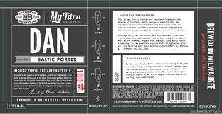 Lakefront Dan Brewed a Baltic Porter beer Label Full Size